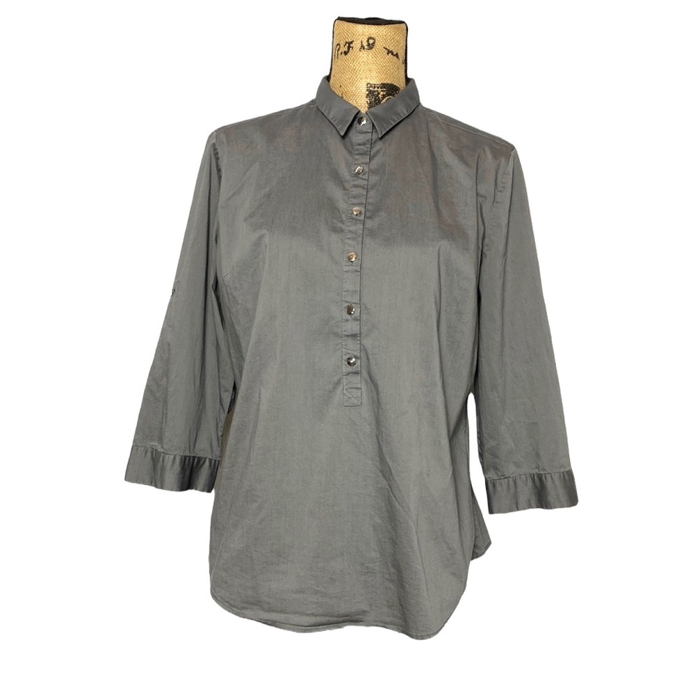 Grey Slate Business Casual Button Down Shirt L